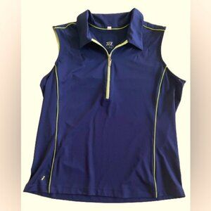 Tail Navy Sleeveless Tank Top for Pickleball or Golf, Size S